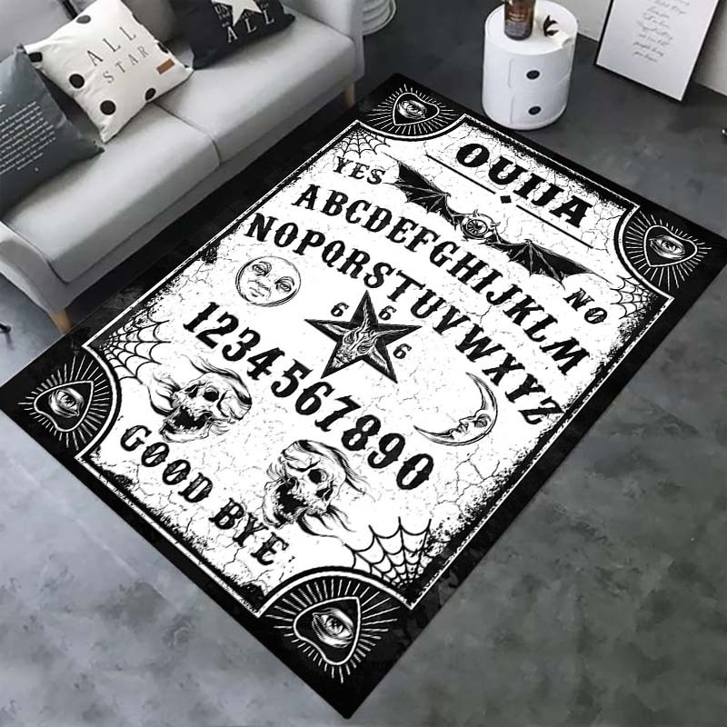 Halloween Gothic Rug Vintage Pattern Soft Washable Area Rug Non Slip Durable