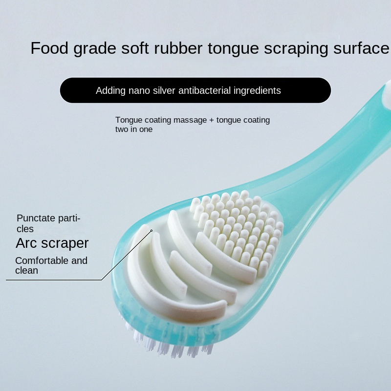 Reduce Bad Breath With Silicone Tongue Scraper - Oral Care Tool For Adults  - Temu