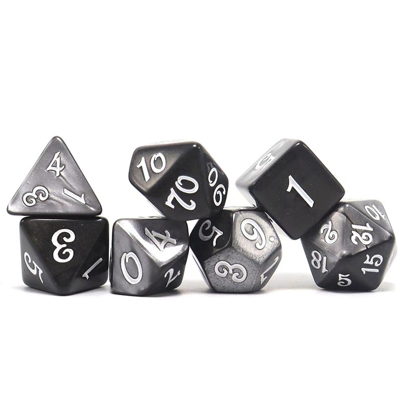 7pcs Mixed Two Polyhedral Dice Set Board Games Accessories