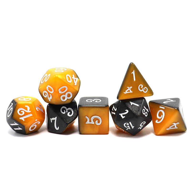 7pcs Mixed Two Polyhedral Dice Set Board Games Accessories
