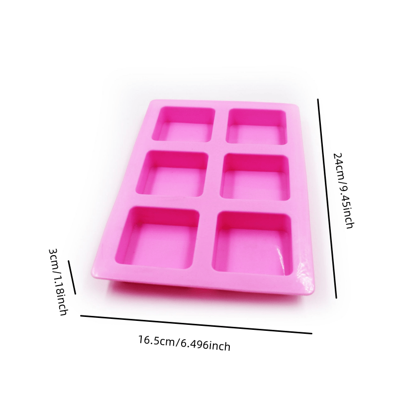 6 Cavity Silicone Square Mold