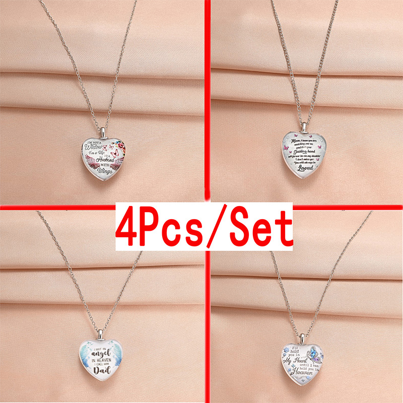 Trendy Words Heart-shaped Necklaces, Creative Pendant Necklace