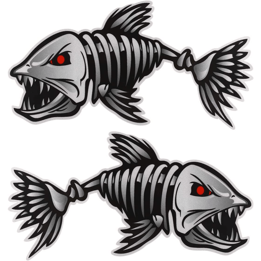 Fish Skeleton Decals Sticker Vinyl Auto Decal Sticker Kayak - Temu