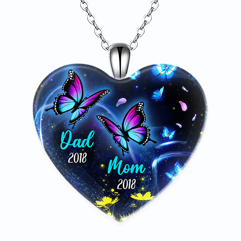 4pcs Trendy Retro Butterfly Heart-shaped Necklaces, Creative Pendant  Necklace, Cute Necklace, Party Jewelry, Holiday Birthday Gift For Friends  Family