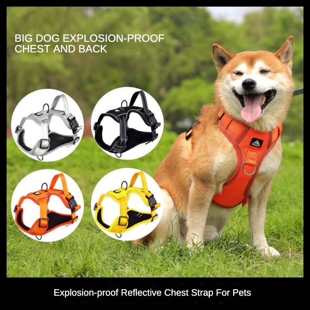 Dog Walker harness Pet Walking Harness No Pull Comfortable And Breathable  Oxford Dogs Collar Ring Easy Control Adjustable Vest