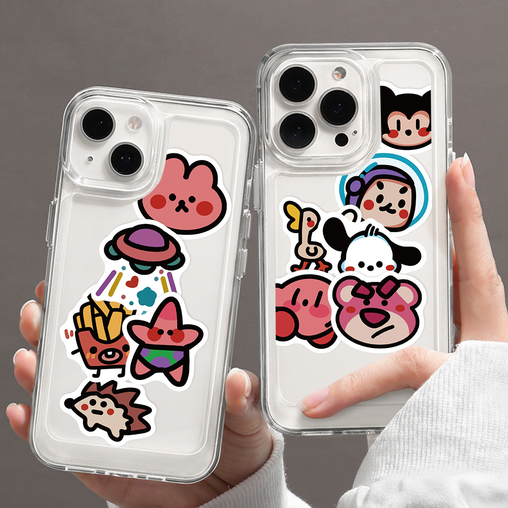 Cartoon Lovers Stickers Fashion Fun Waterproof Reusable Diy Room