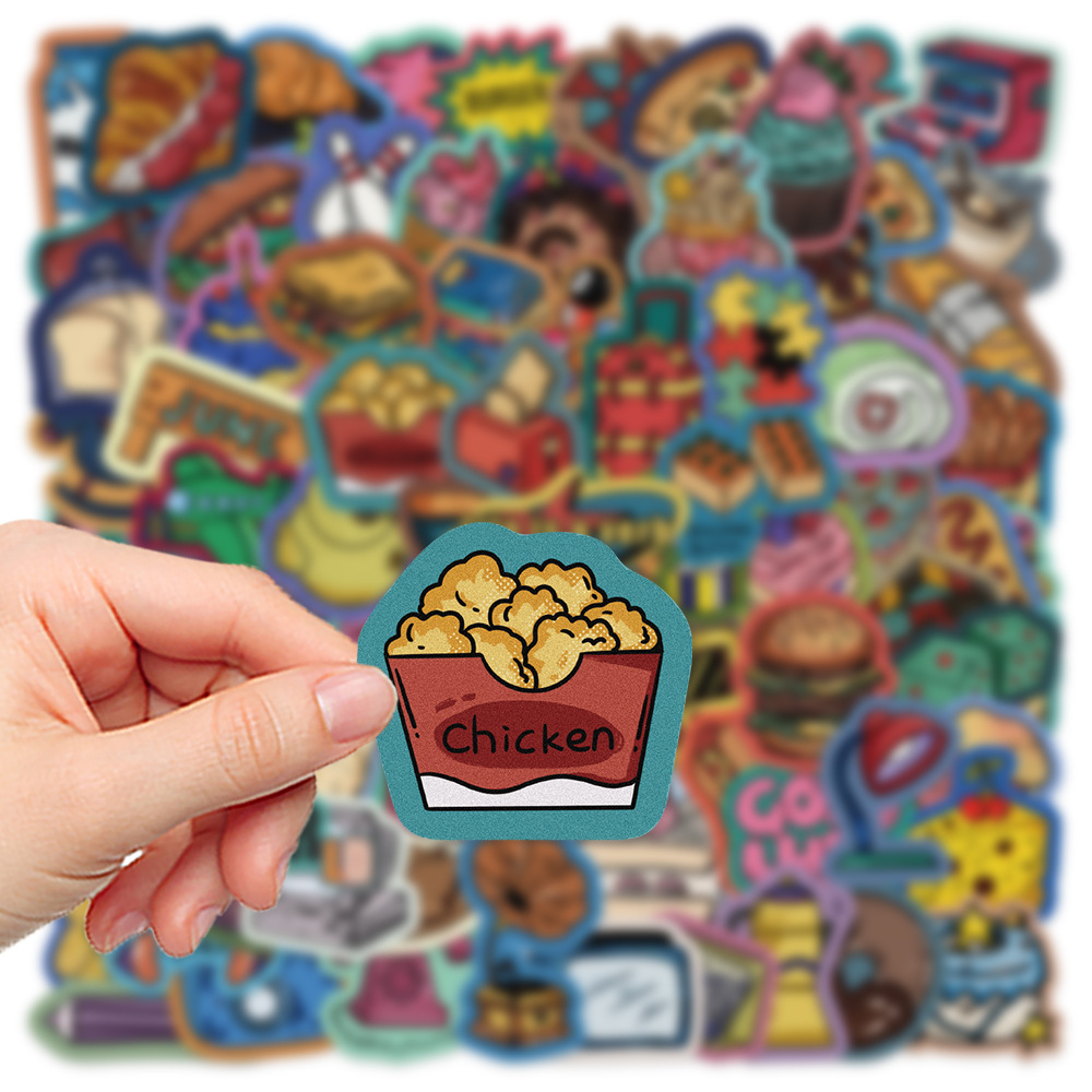 Vintage Stickers Carnival Stickers Food Stickers For Adults