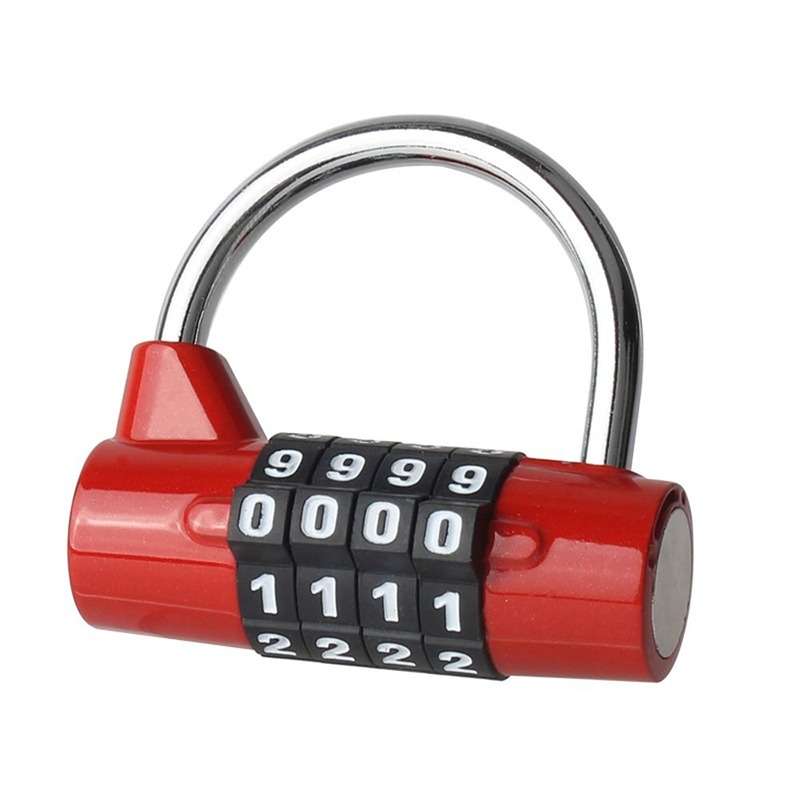 1pcs 8-digit combinación candado botón pulsador bloqueo para armario  gimnasio, caso, cajón, caja de herramientas rojo