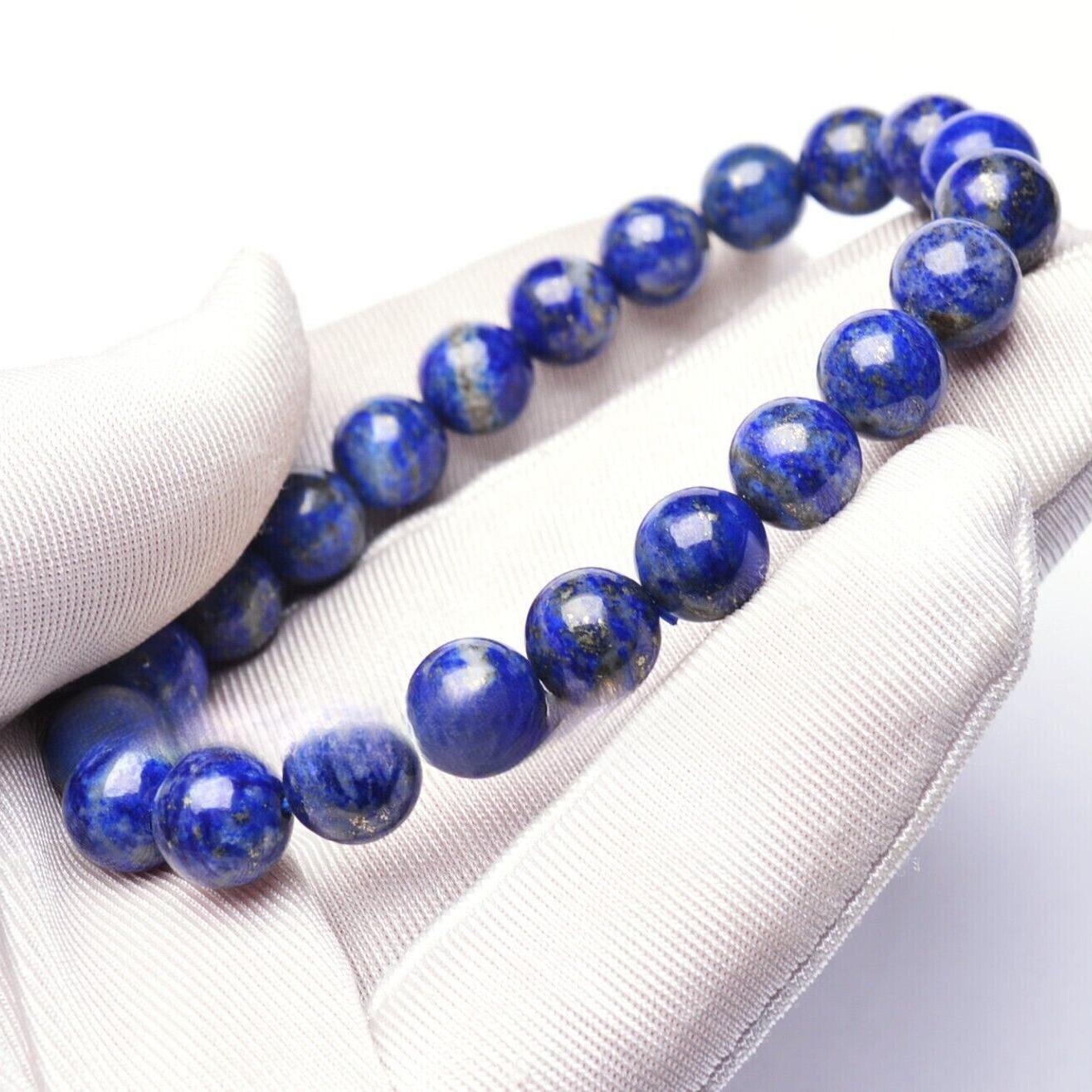 Natural Gemstone Beads Bracelet, Handmade Men Women Stretchy