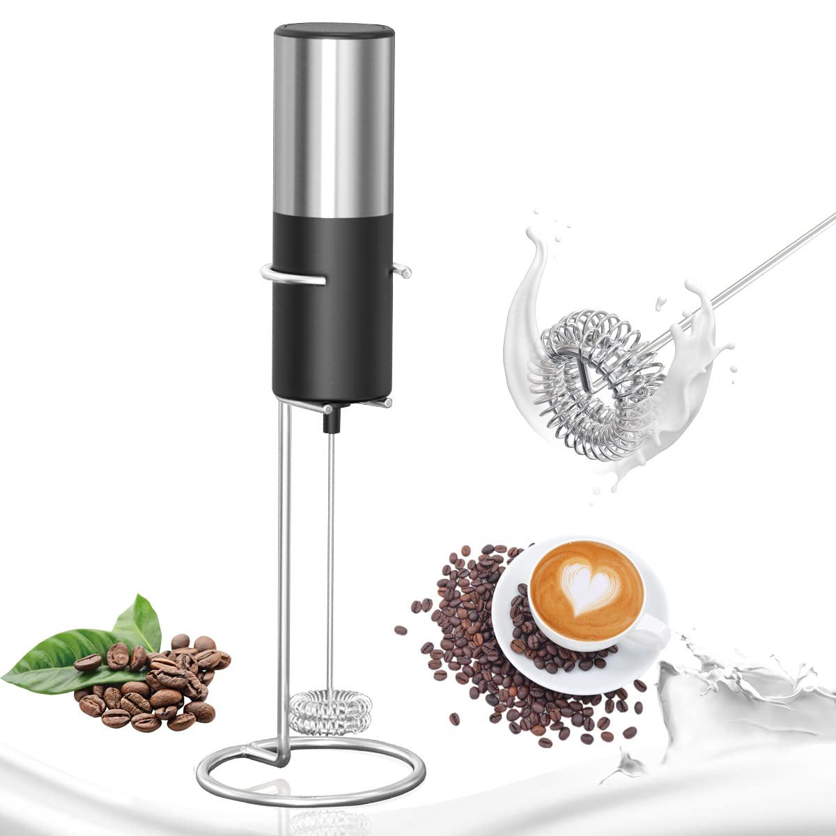 1pc Mini Handheld Coffee Stirrer Electric Mixer, Upgraded Battery-powered  Handheld Stirrer For Soaking Machines, Suitable For Iced Drinks, Lattes,  Milk, Matcha