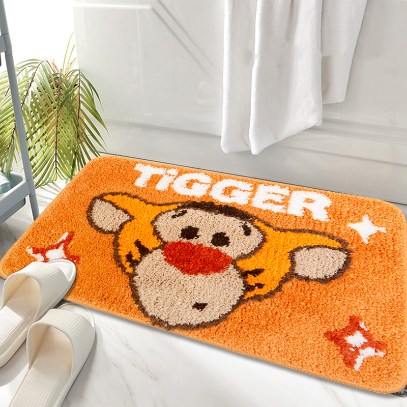 Ultra Soft And Cozy Chenille Bathmat With Antiskid Polka Dots - Quickly  Absorbs Water And Provides Durable Tufted Doormat For Bathroom Supplies -  Temu