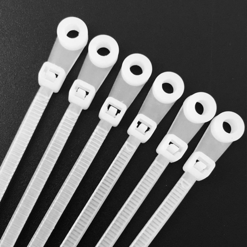 100pcs weiße kleine Nylon 2,5 mm Kunststoff-Kabelbinder, Zip Kabelbindern,  80-200mm lang