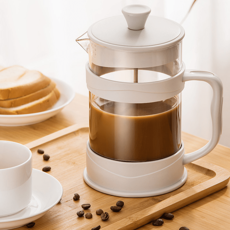 350ml/600ml Double Layer Glass French Press Pot Hand Brewing