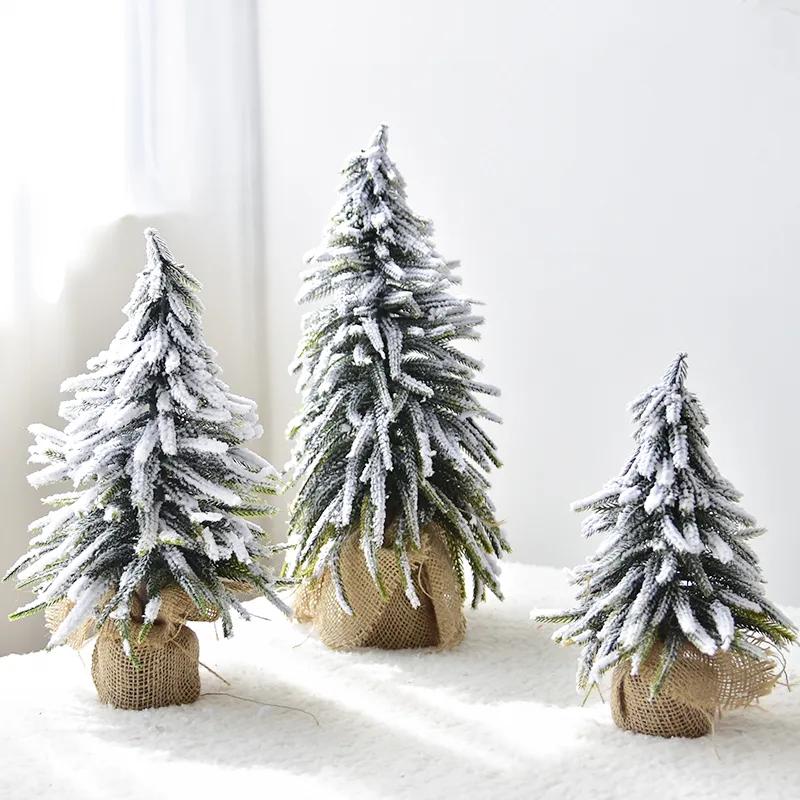 Snowy White Christmas Tree Ornament Perfect For Desktop - Temu