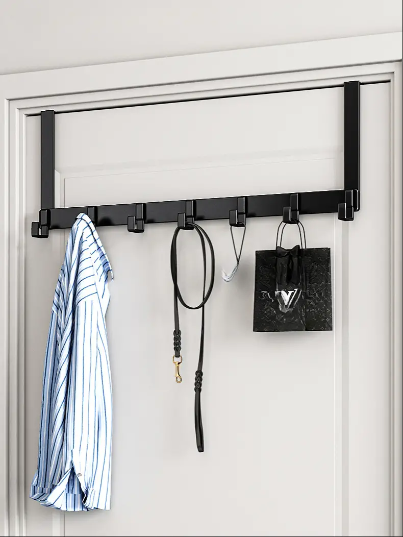 Door Hooks Hanging Towels Coats Clothes 6 Hooks Door Towel - Temu