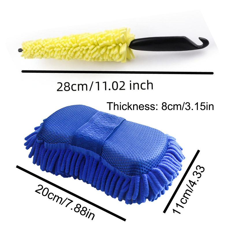 Acheter Brosse de nettoyage, outils, éponge en microfibre, produit,  serviette, gants de lavage, fourniture