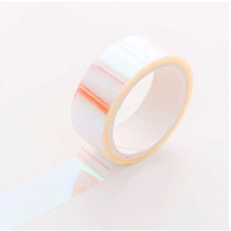 Solid Foil Mirror Holographic Tape Decorative Self Adhesive - Temu