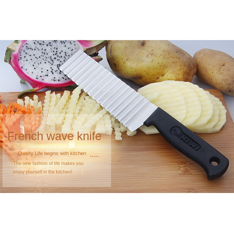 1pc Stainless Steel Potato Slicer, Fancy Wave Cut Potato Chips Slicing Tool  For Home, Restaurant Kitchen