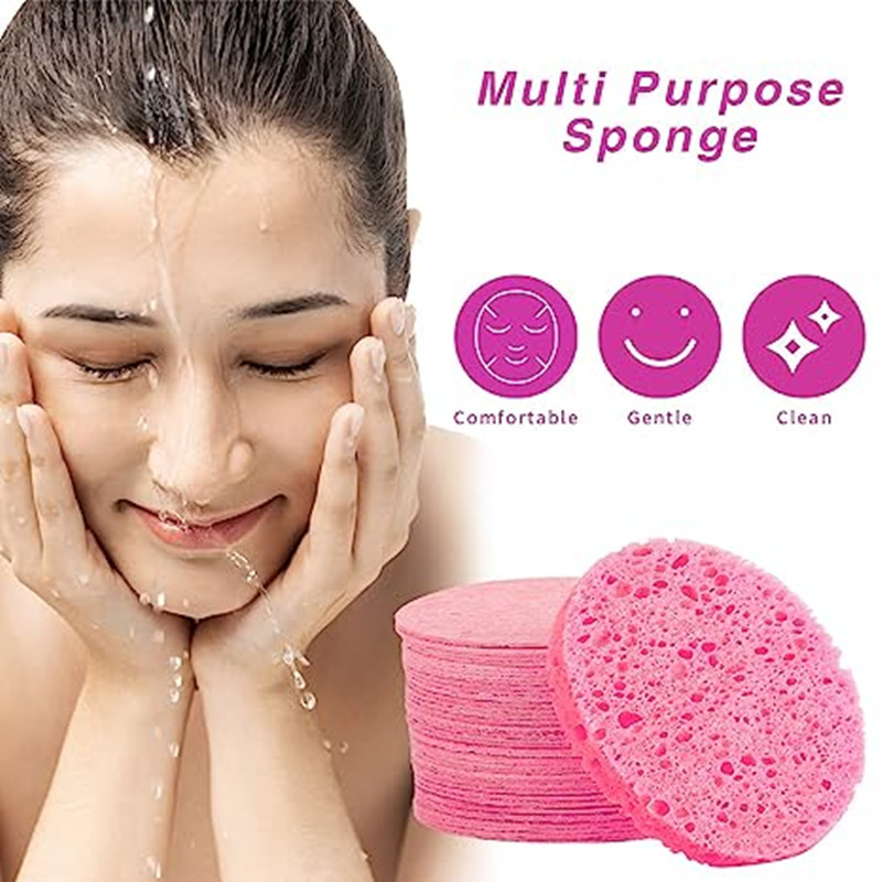 Tampon éponge de nettoyage du visage, 10 pièces, pour masque exfoliant, SPA,  Massage, démaquillant, compresse plus