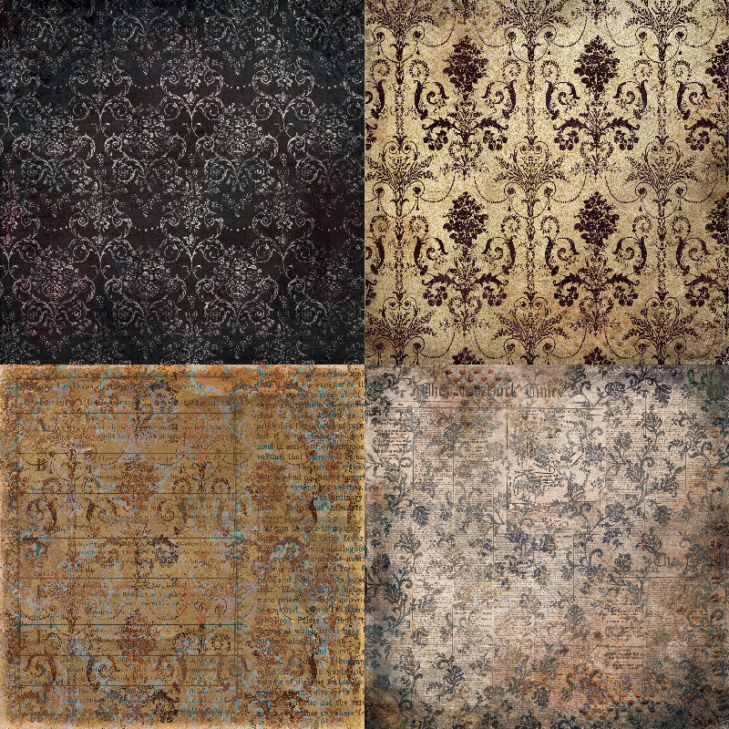 Aesthetic Scrapbook Paper Baroque Wallpaper Theme Single - Temu