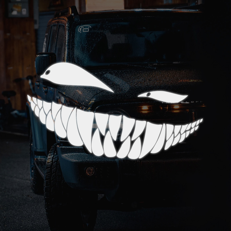 1 Paar Monster Augen Reflektierende Autoaufkleber Dekorative Auto  Elektrofahrzeug Leuchtende Nachtzeit Highlight Autoaufkleber - Temu Germany