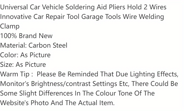 SG Store Pince à souder de rechange pour voiture - Outil d'aide à la soudure  - Outil d'aide à la réparation automobile - 24 cm : : Bricolage