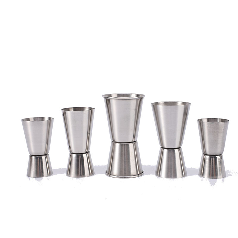 1pc Stainless Steel Measuring Cup With 3 Scale Lines: Ounce, Cup, And  Cocktail Glass