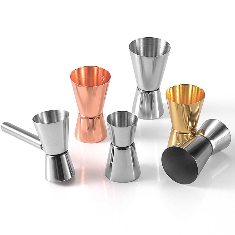 Cocktail Cup Bar Measuring Cup 304 Stainless Steel Glass Ounce