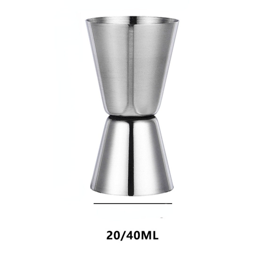 1pc Stainless Steel Jigger Spirit Measure Cup Ounce & Ml Double Sided Measuring  Cup, 15/30ml