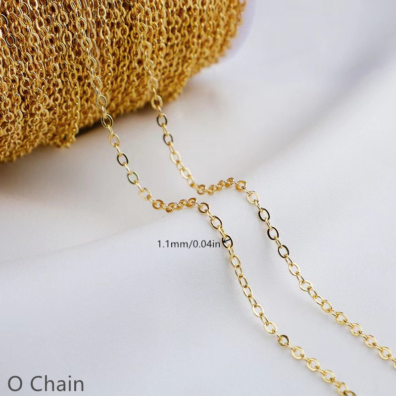 1meter Light Gold Color Copper Plated Multi Styles - Temu