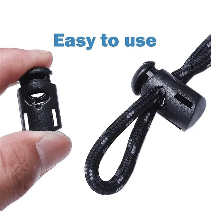 100pcs cord lock ends stopper clamp