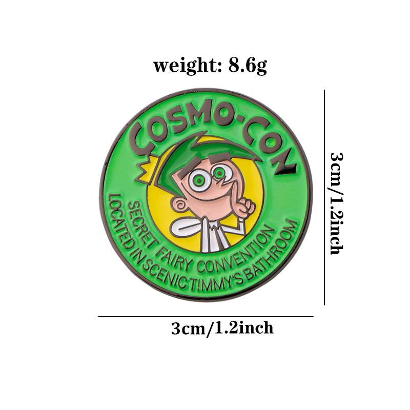 Fun Stylish Green Cartoon Character Lapel Pin Men Perfect - Temu