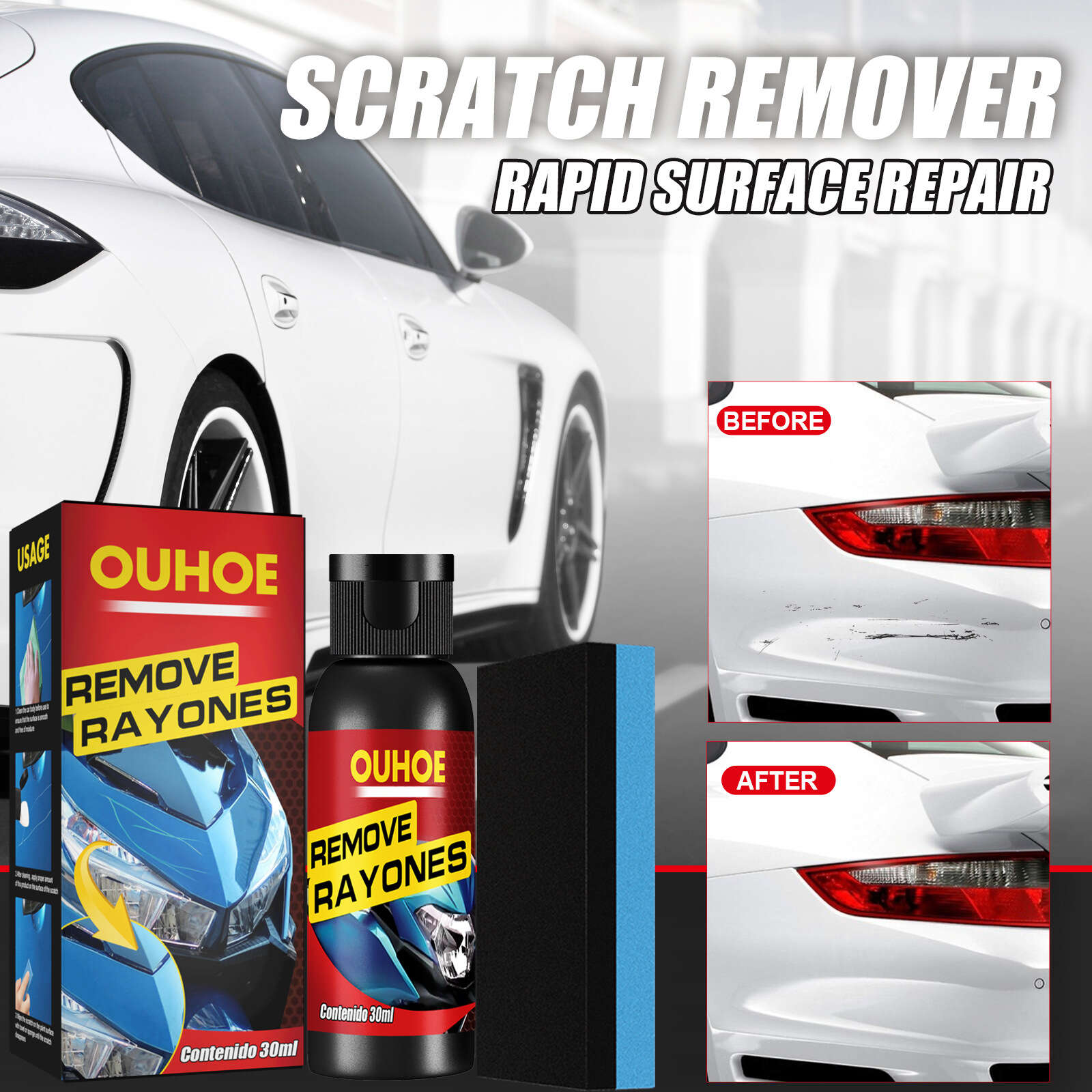 Car Paint Scratch Repair Agent Polishing to Remove Scratches