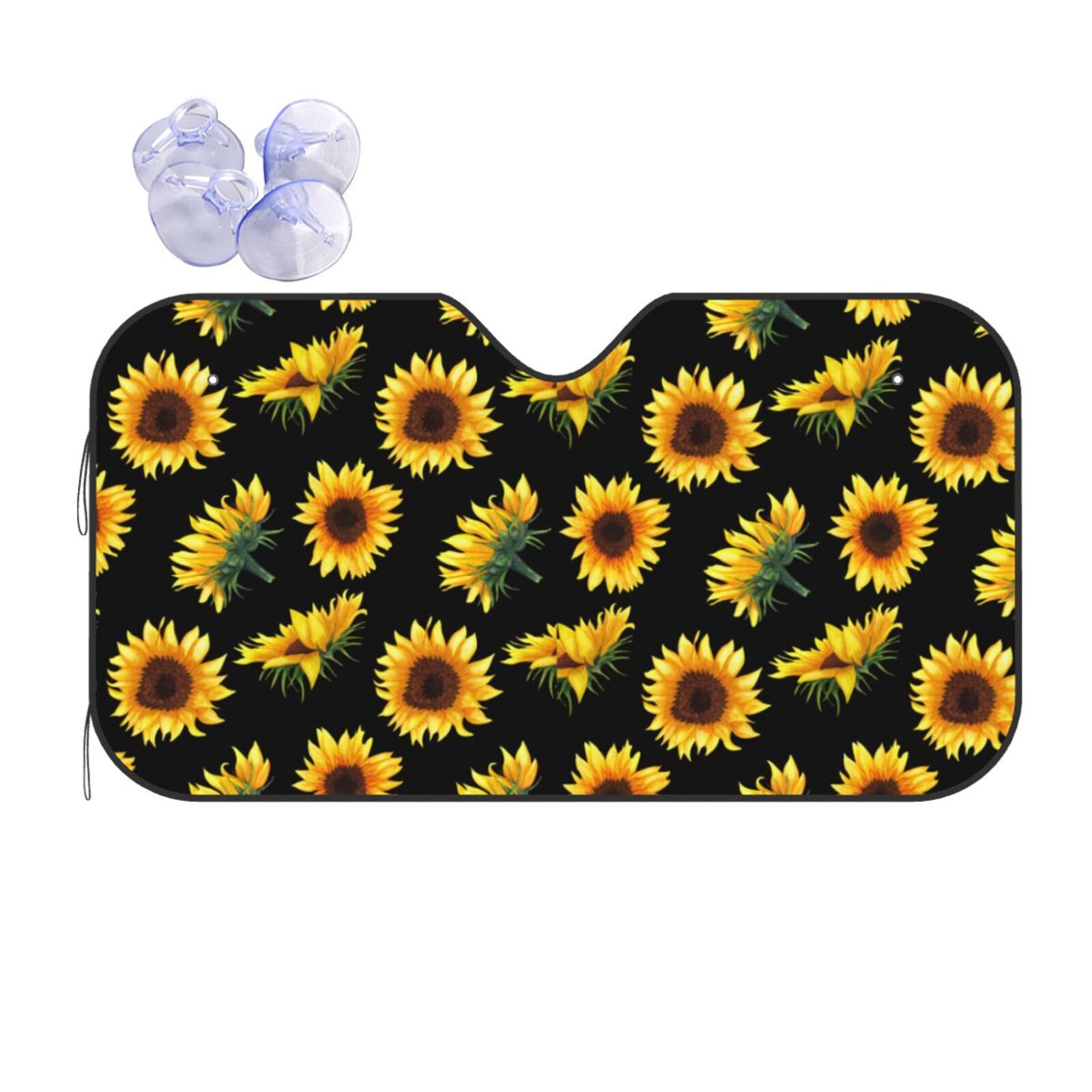 1pc Gelber Sonnenblumen-Autoscheiben-Sonnenschutz  Universal-Autoscheiben-Sonnenschutz Halten Sie Ihr Fahrzeug Kühl UV-Sonne  Und Hitze-Reflektor Upgrad
