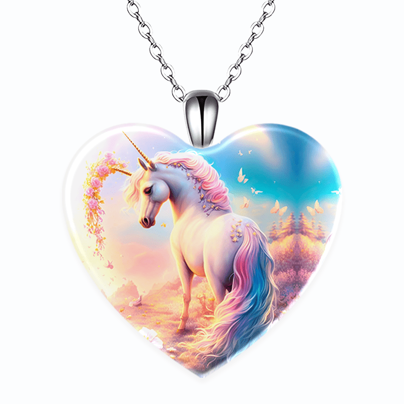 4pcs Trendy Cute Horse Necklaces, Creative Pendant Necklace, Cute  Heart-shaped Pendant Necklace, Party Jewelry, Holiday Birthday Gift For  Friends