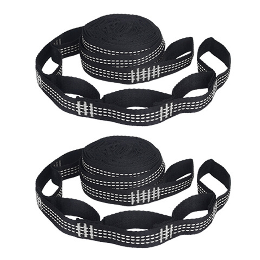 2pcs 2m Hammock Strap Outdoor Camping Hammock Garden Swing Straps Rope
