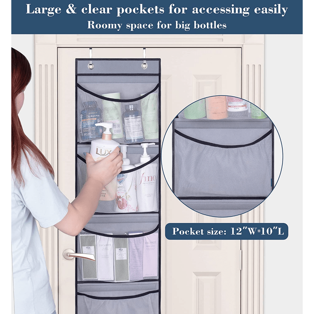 AAOMASSR Over Door Hanging Organizer - Closet Door Organizer 5