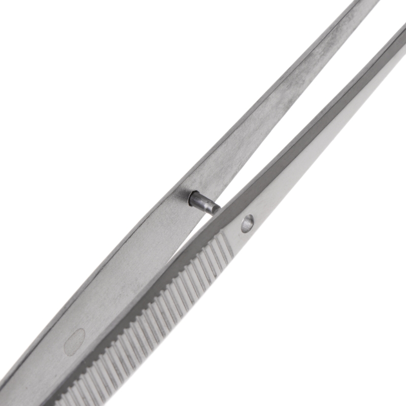 Stainless Steel Tweezers with Serrated Curved Tips
