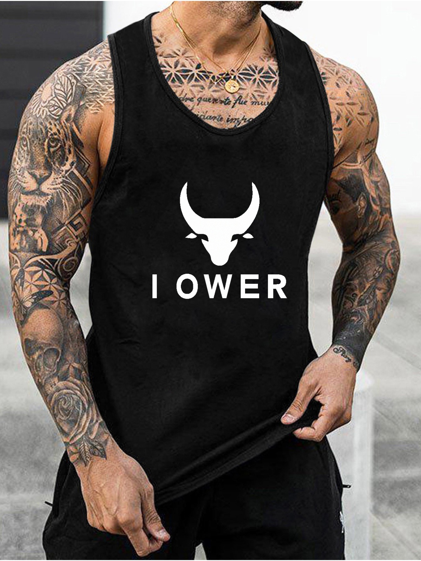 summer plus size tank top mens