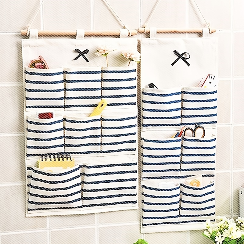 Over The Door Magazine Storage Pockets Wall Door Closet Hanging Storage Bag  Organizer 3 Pockets - China Hanging Storage Bags and Nature Cotton Storage  Bags price