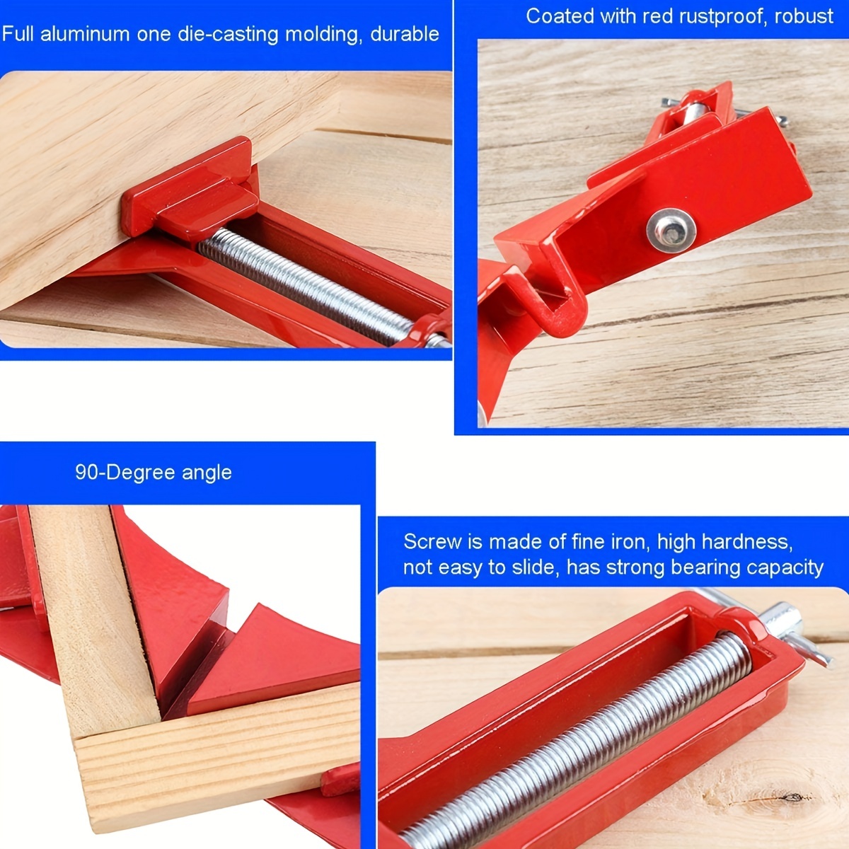 Morsetto Ad Angolo Retto, Morsetto Angolare A 90 Gradi, Supporto Per  Cornice, Supporto In Vetro Per Utensili Manuali Per La Lavorazione Del  Legno