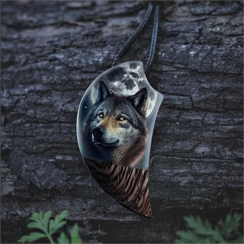 Wolf on sale totem necklace