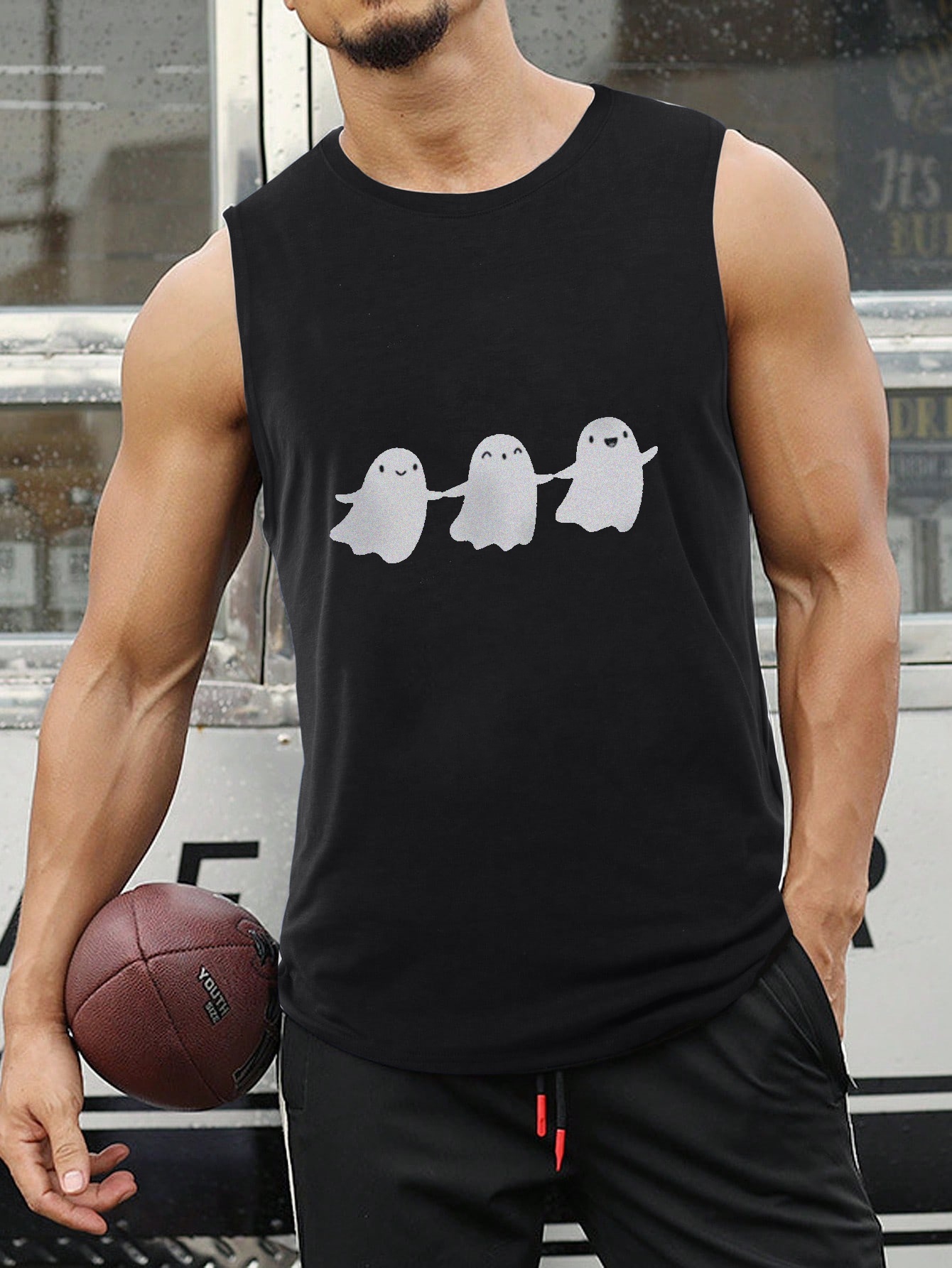 Camiseta Sin Mangas Baloncesto Deportes Hombres Estampado - Temu