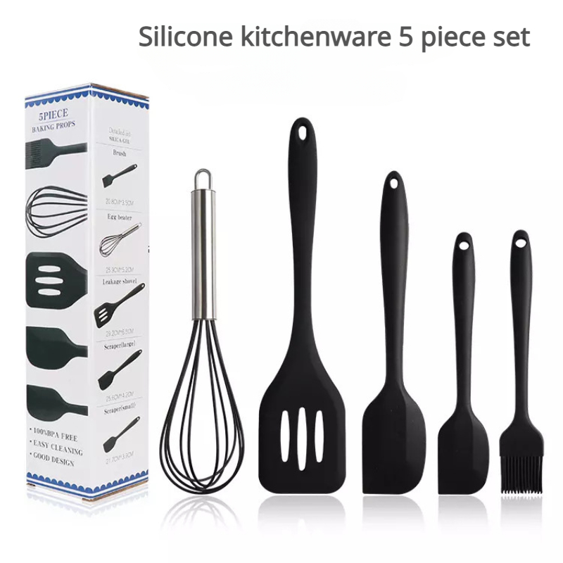 Silicone Baking Tools Set Scraper Oil Brush Egg Beater - Temu