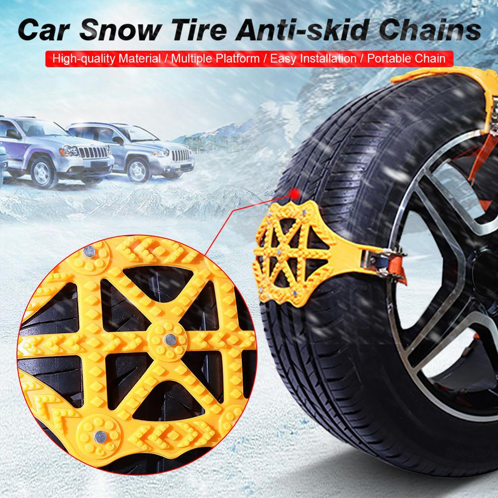 4 Unids/set Cadenas Rueda Coche Cadenas Nieve Invierno Coche - Temu Spain