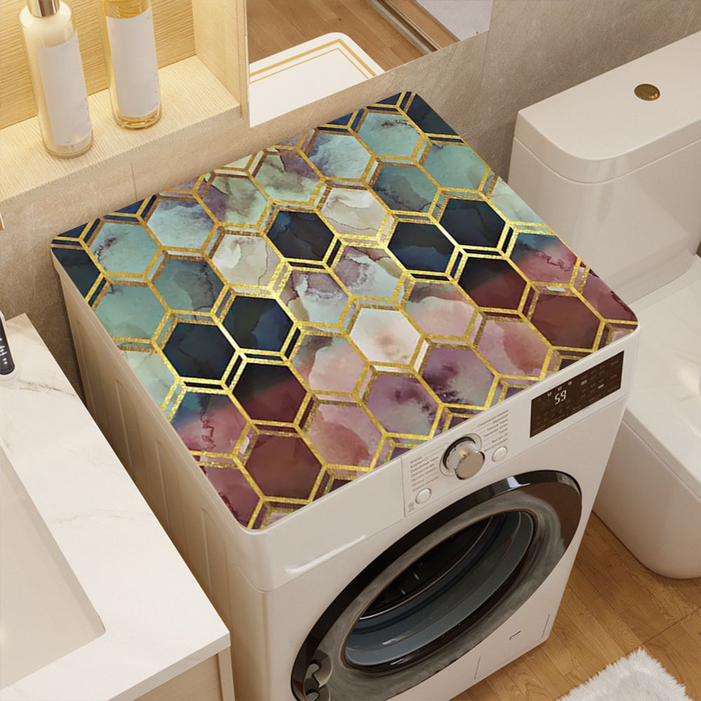 Modern Hexagonal Dish Drying Mat - Anti-slip, Water Absorbing, And Color  Block Design For Easy Cleaning And Organization In The Kitchen - Temu