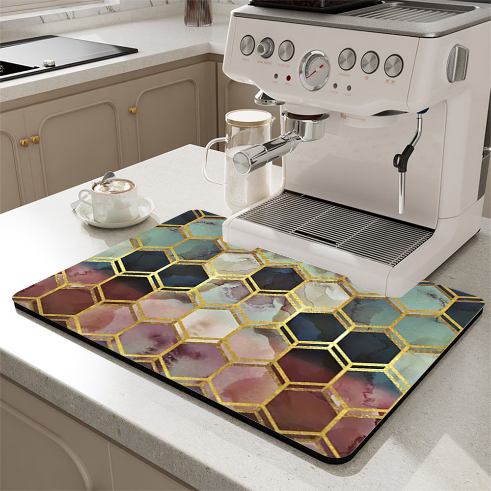 Water Absorbing Dish Drying Mat, For Kitchen