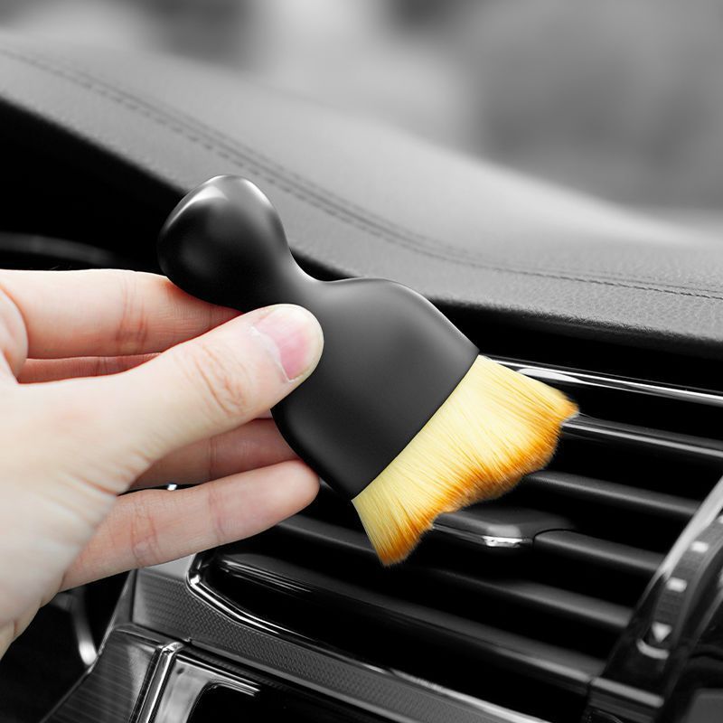 Car Interior Soft Bristle Brush, Dust Brush Car Wash Tool Car Interior Air Conditioner Vent Cleaning Brush Dust Removal Artifact