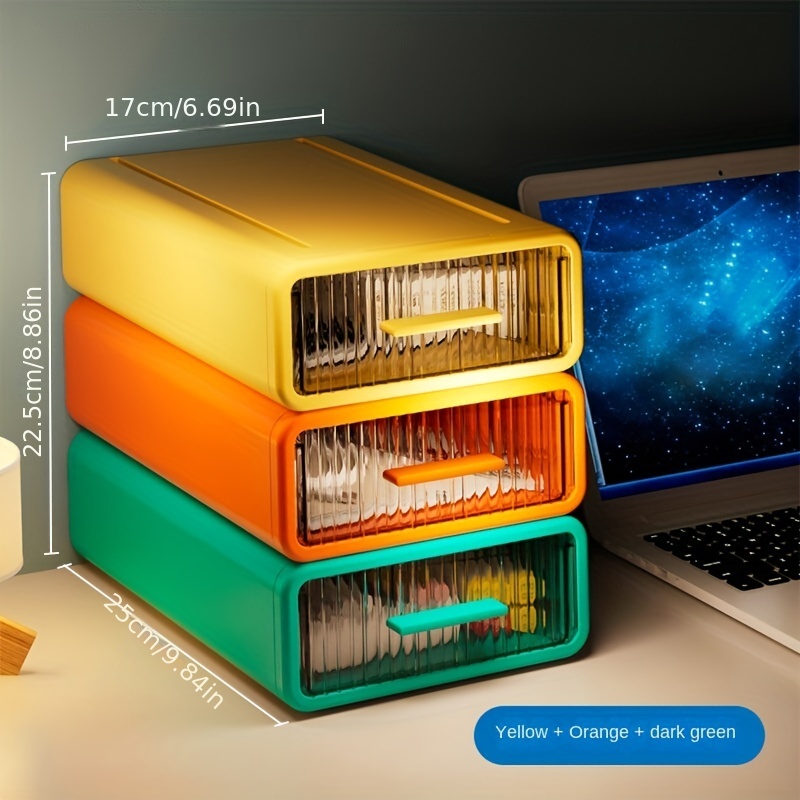 Drawer Type Desktop Storage Box Multifunctional Office - Temu