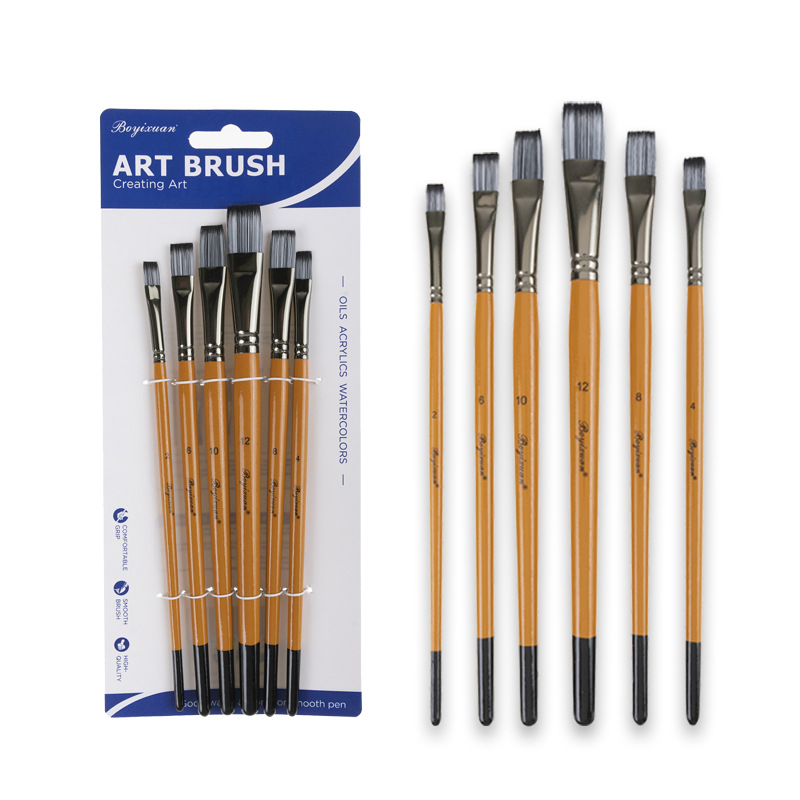 New Arrival Art Brush Set Including Dual color Wool And - Temu